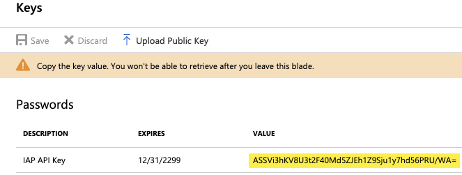 api key