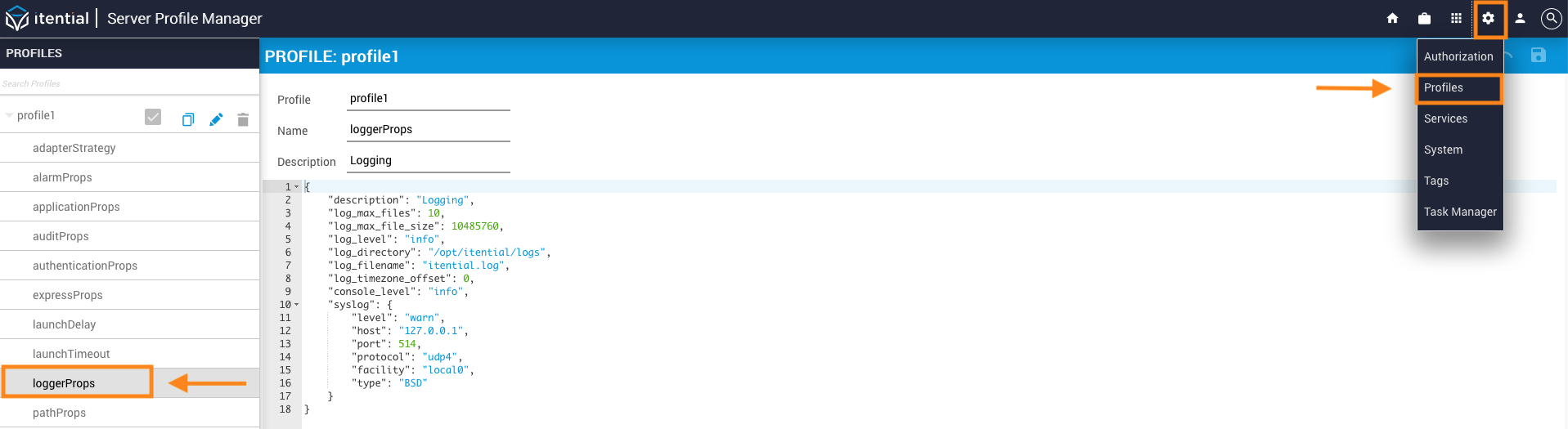 Logging Properties