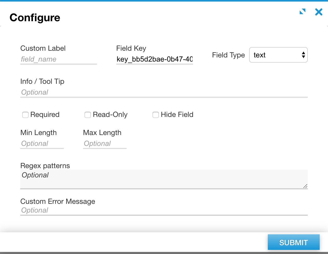 Configuration Dialog