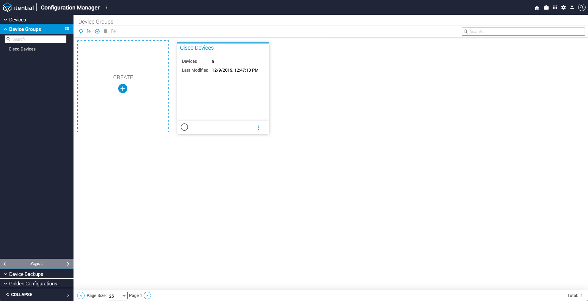 Device Groups View