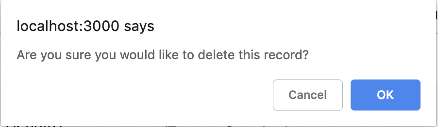 Confirmation Message