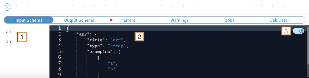 Input schema