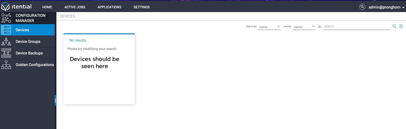 Config Manager No Devices