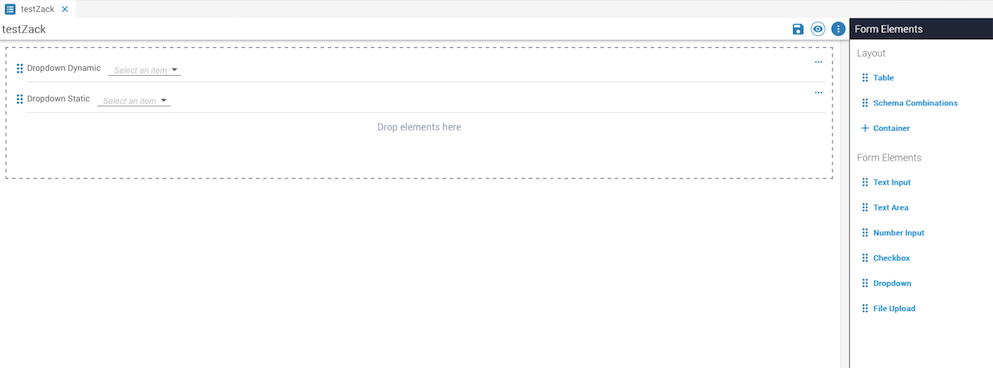 Form Builder Canvas