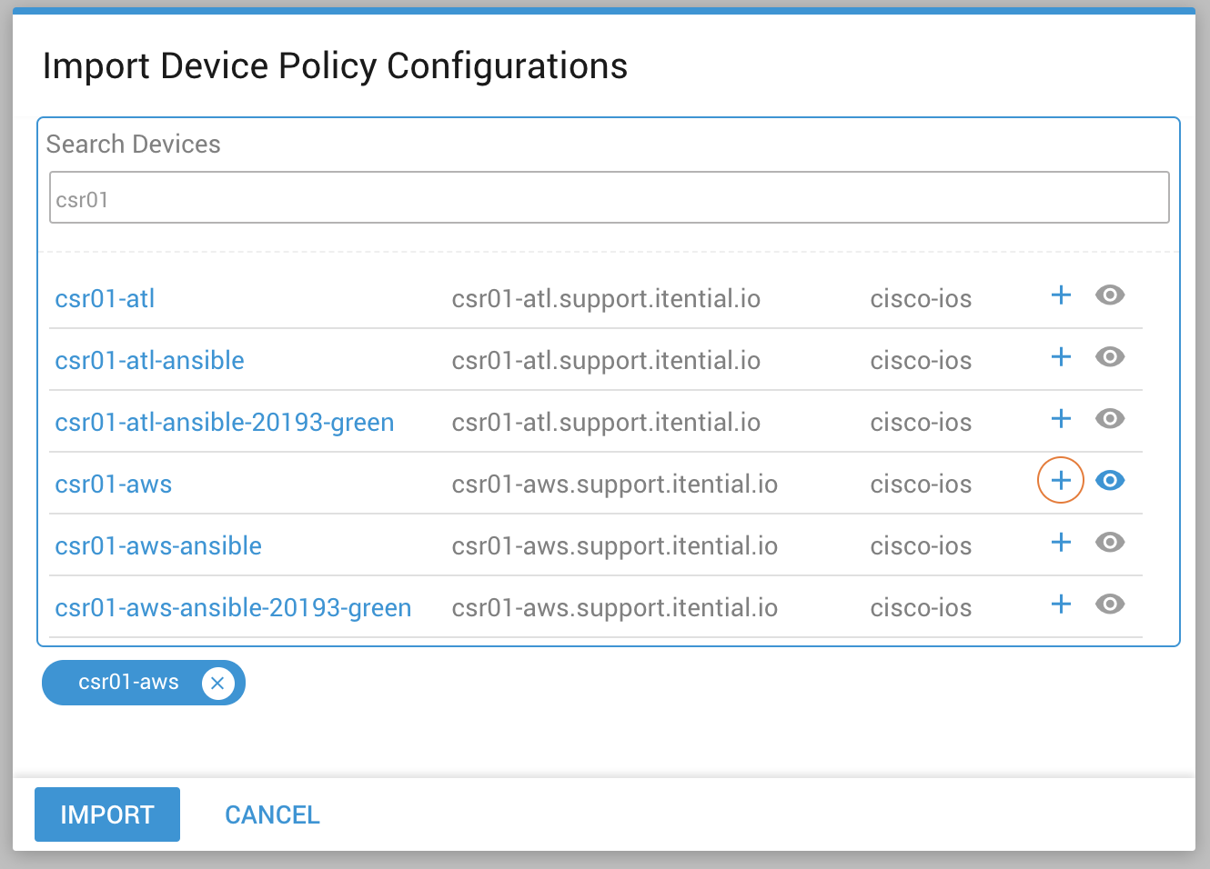 Import Device