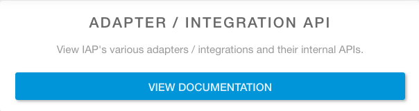 Adapter Integration API