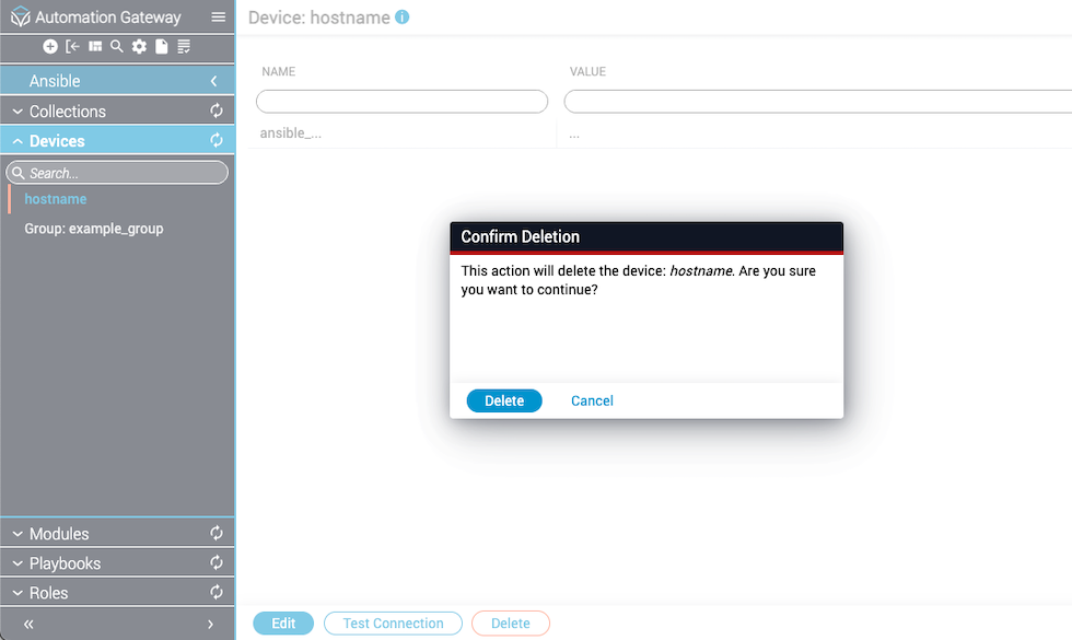 Device Delete