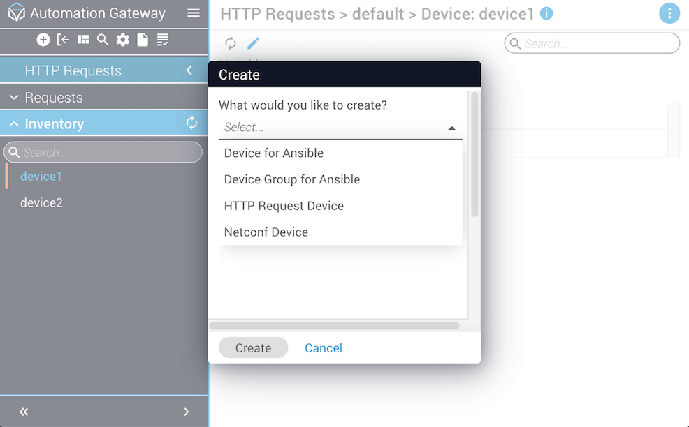 Inventory Device Create
