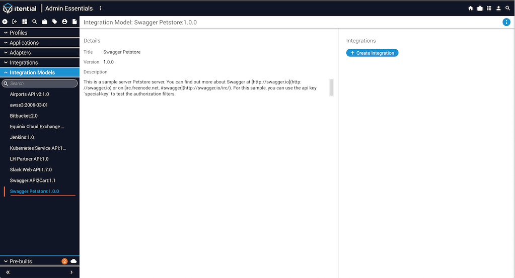 Integration Model Details