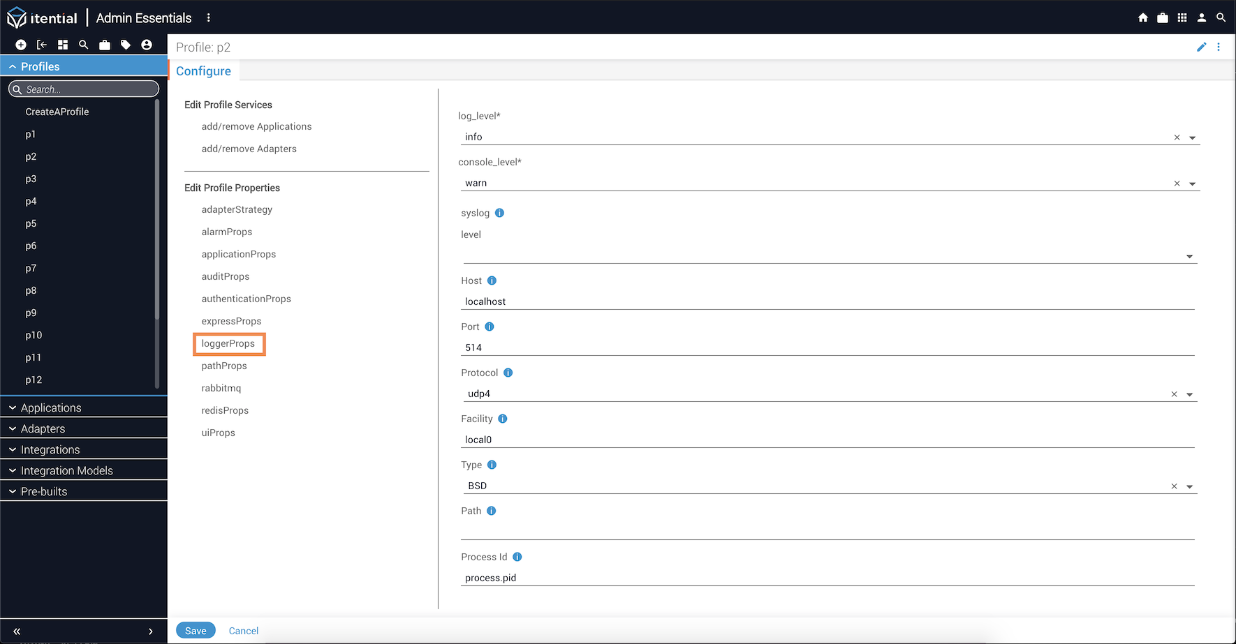 Profile Logging