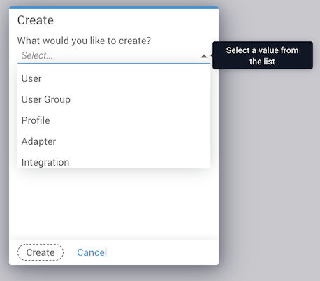 Create Dialog