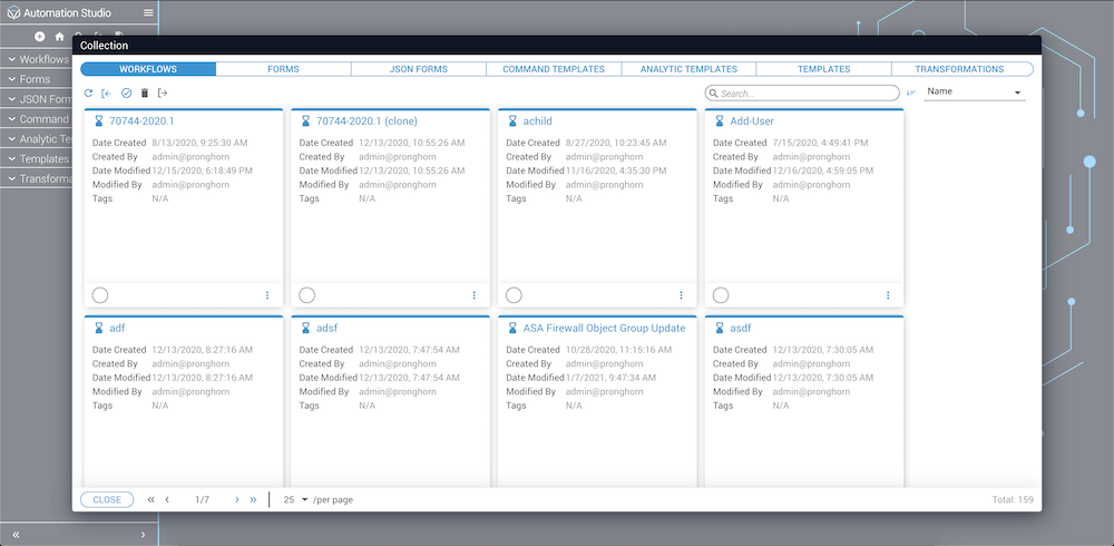 Automations List