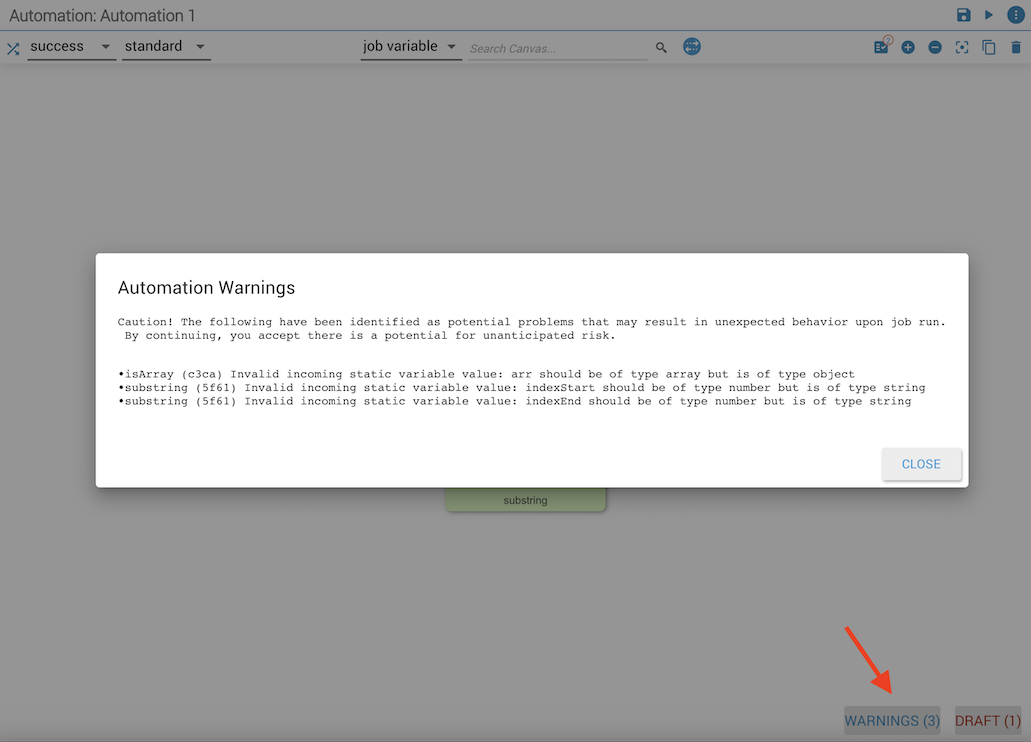 Warning Automation