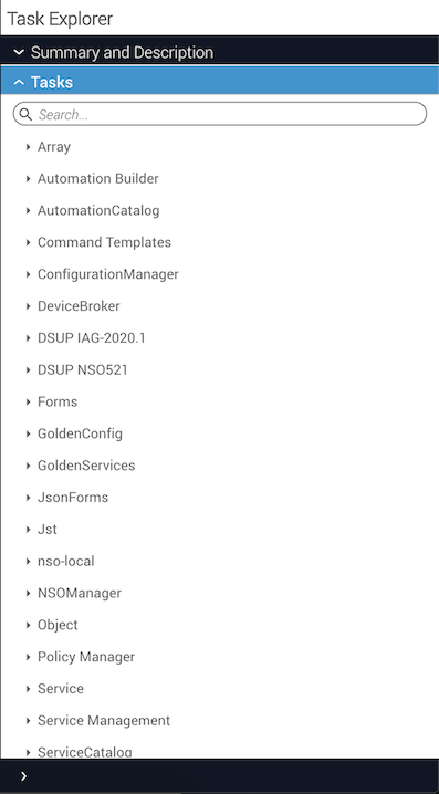 Task explorer