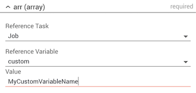 Job variable custom