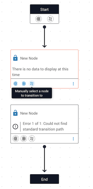 Add transition button