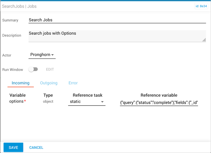 searchJobs id