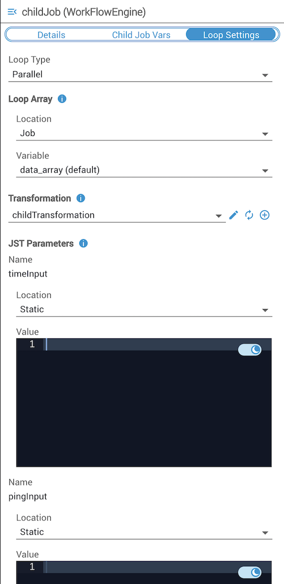 JST Parameters