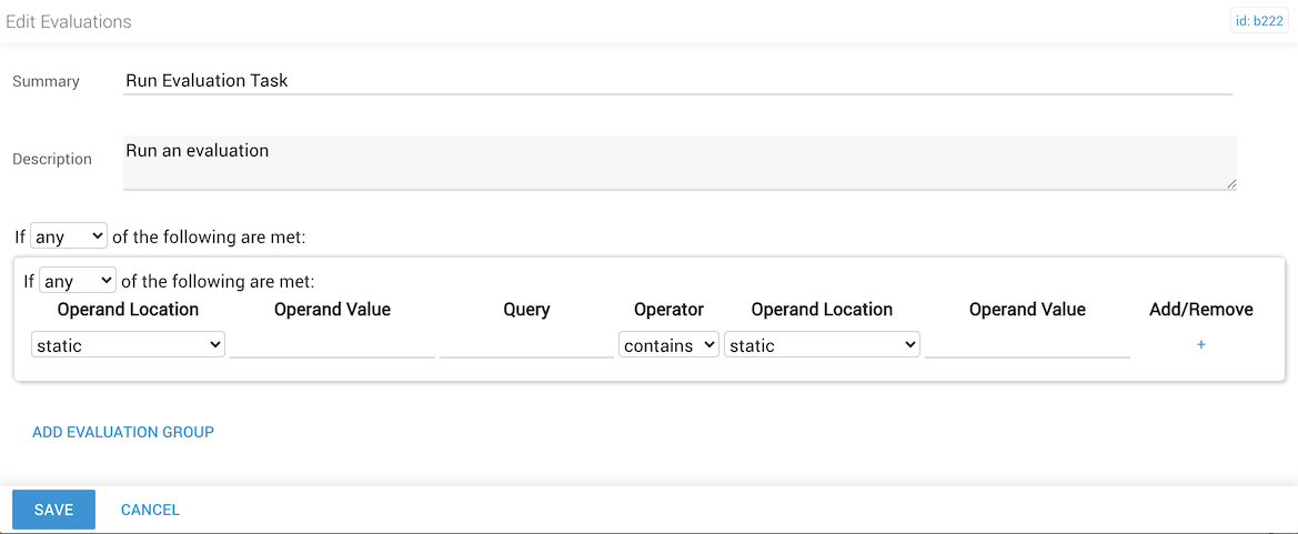 Evaulation Task