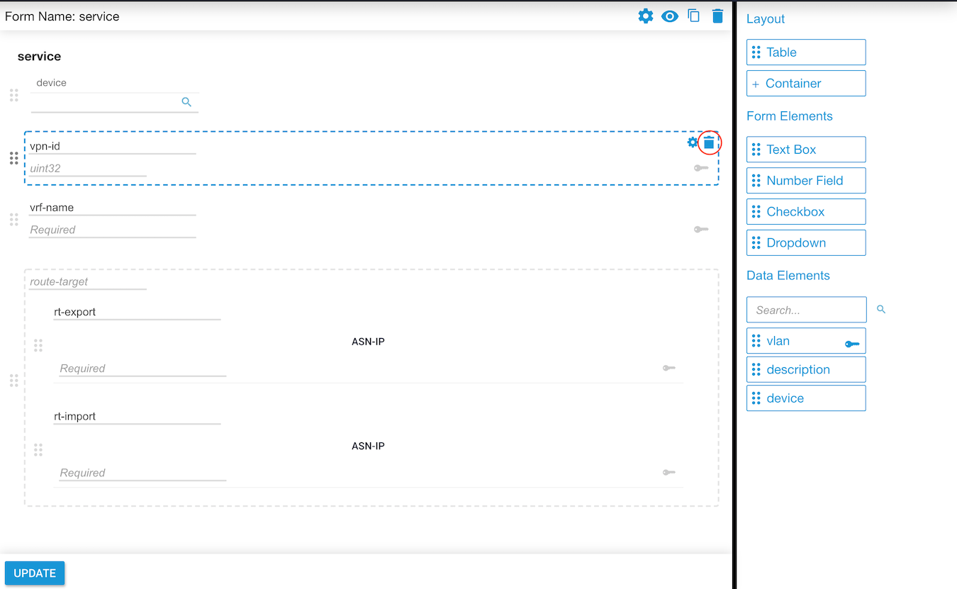 Remove Form Field