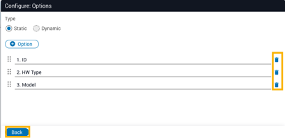 Static Options