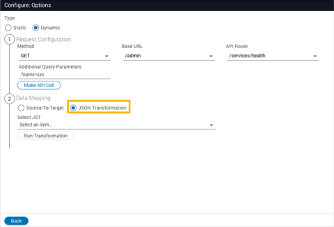 Select JSON Transformation