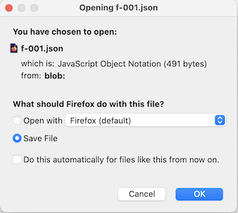 Save JSON File