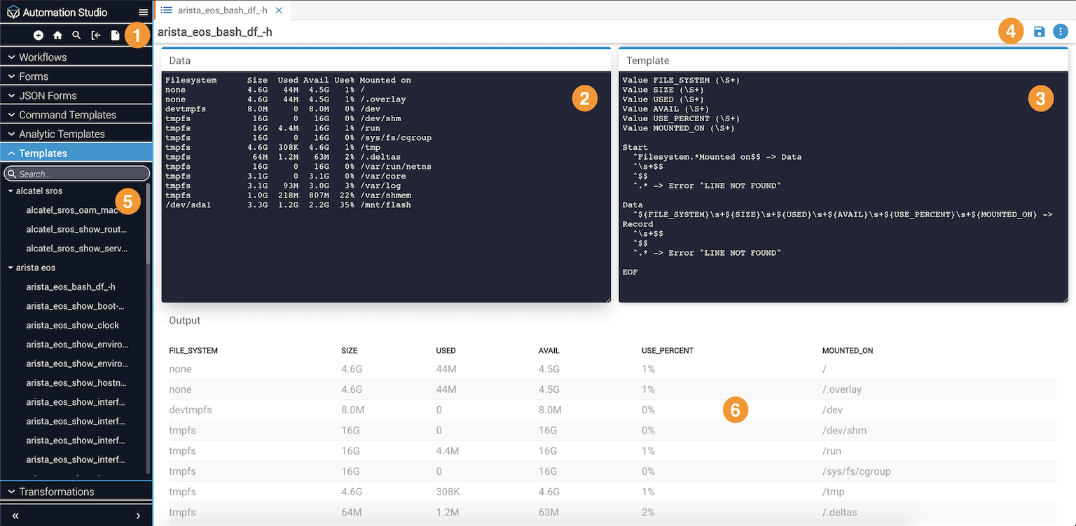Main Template UI