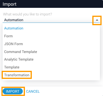 Select Transformation