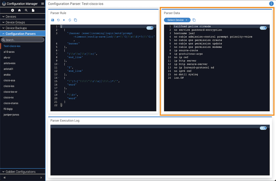 Configuration Parser