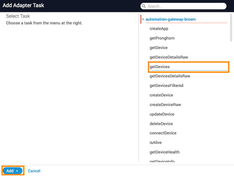 Add Adapter Task