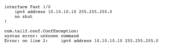 Syntax Error