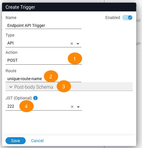 Create API Endpoint Trigger