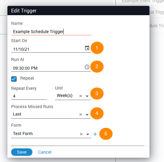 Create Schedule Trigger